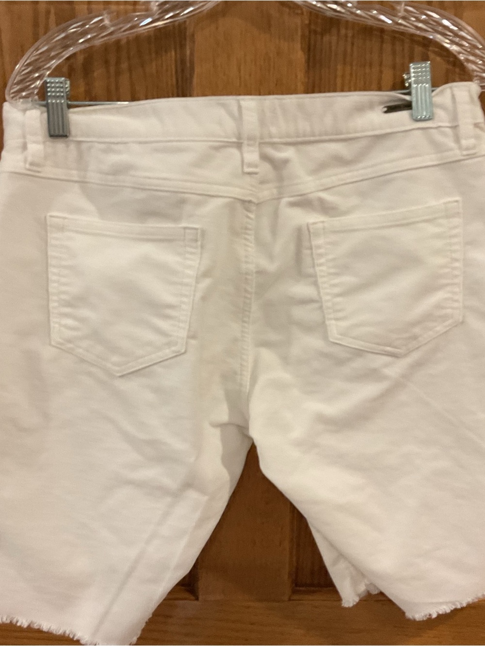 Carve Designs White Corduroy Bermuda Shorts Organic Cotton Size 10 - Picture 4 of 7